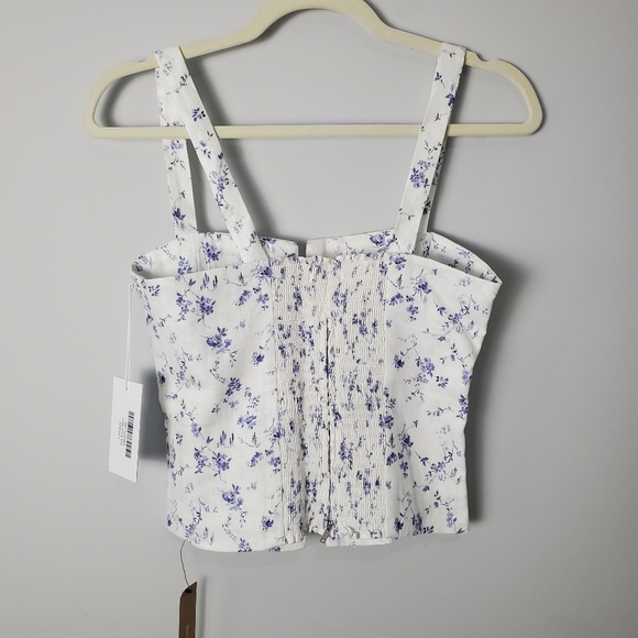 Reformation Sedgwick Linen Top Size 4 NWT - Picture 8 of 16